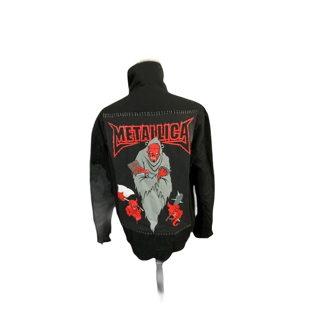 Unique Metallica Ironhead Handmade Quilted Jacket